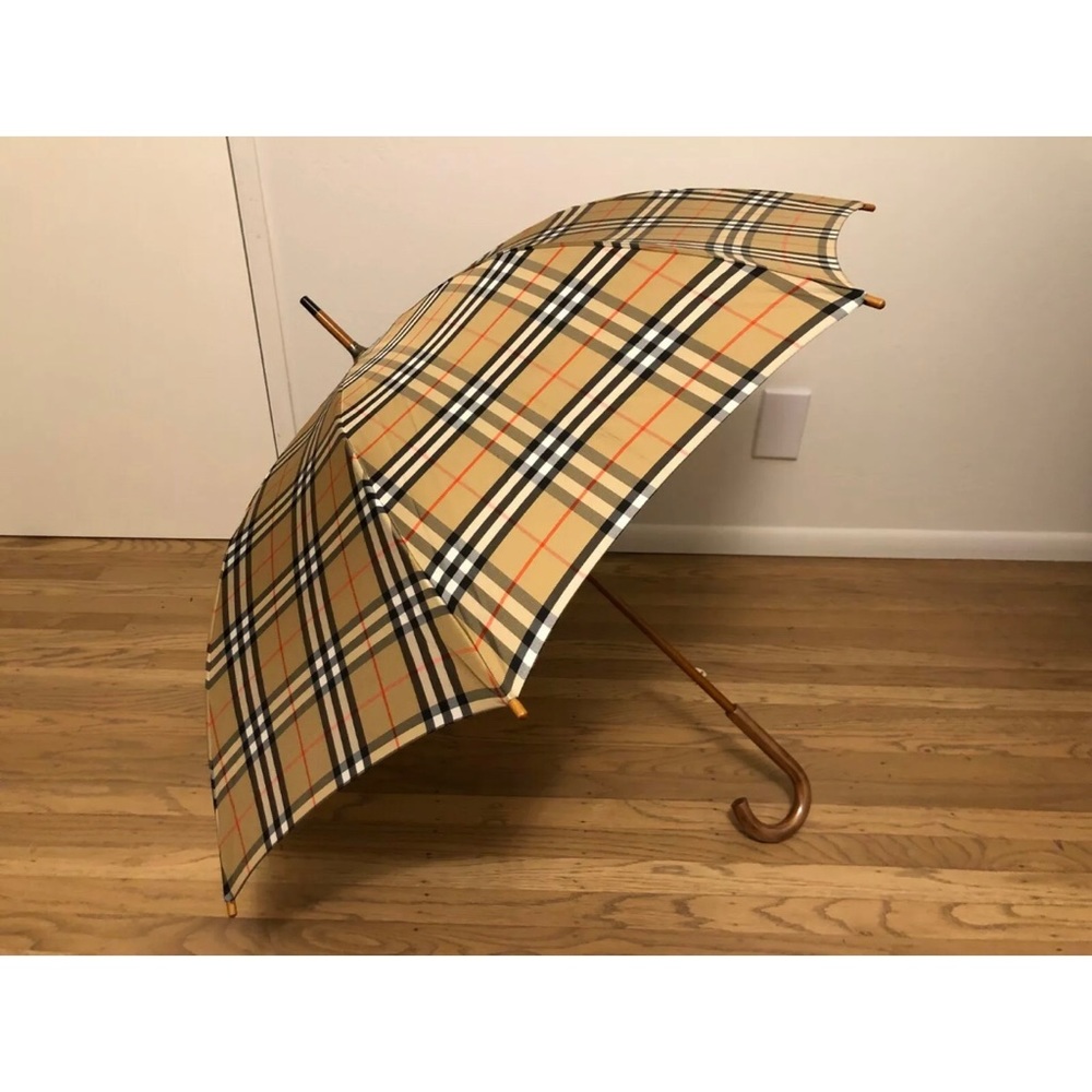 Genuine Burberry Check Folding Umbrella